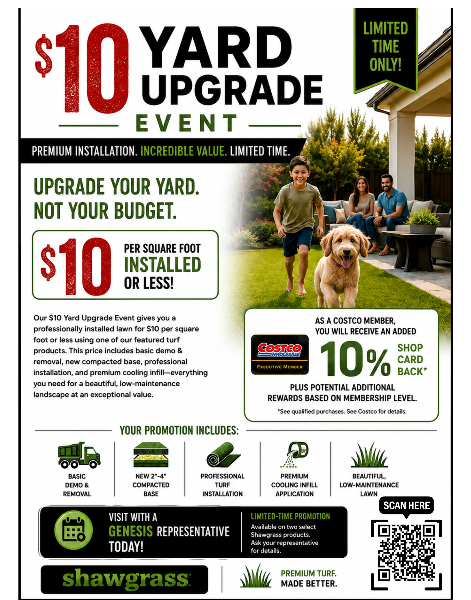 $10 Yard Upgrade Event poster
